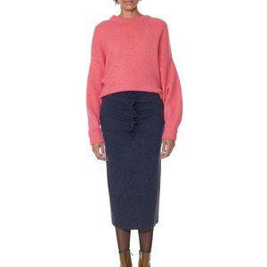 Tibi Shetland Oversized Sweater Shrimp / Coral Red